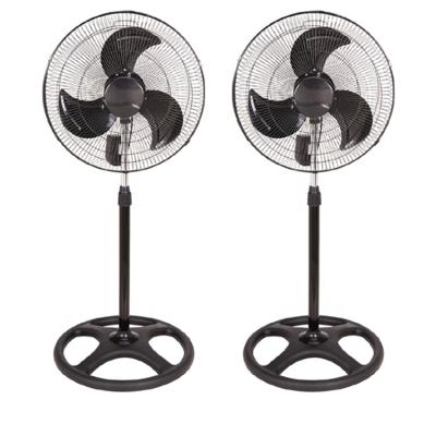 China 20 Inch Powerful Low Noise Metal High Speed ​​Industrial Classic Oscillating Standing Fan With Plastic Blade for sale