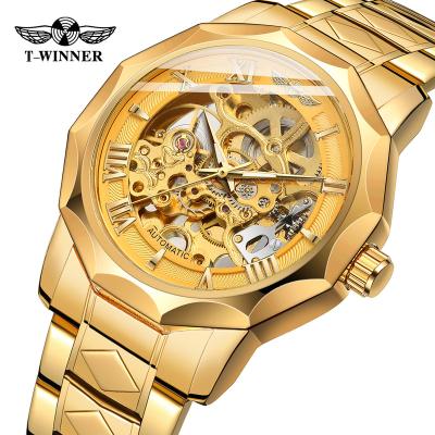 China China Brand Wholesale Men's Top Automatic Mechanical Watch Winner Mechanical Watch Stainless Steel Luxury Reloj 8249 for sale