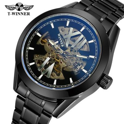 China 2022 Unique New Water Resistant Forsining Design Skeleton Watches Winner Obvious Transparent Movement Automatic Mechanical Watch 8220 for sale