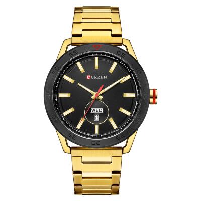 China Date Top 10 Brands Curren Automatic Men Watches Date Display High Quanlity Stainless Steel Business Week Wholesale Casual Watch 8331 for sale