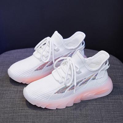 China New Look Breathable Fashionable Fitness Air Comfort LCFC Ins Fitness Running Shoes Sport White Shoes For Women for sale