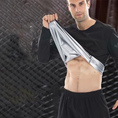 China High Quality Sports Workout LCFC Sports Wear Mens Long Sleeve Gym T-shirt Weight Loss Suit Running Sauna for sale