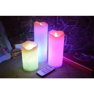 China COLOR CHANGING hot sale color changing led candle for party birthday or home use with RGB color and cheap price for sale