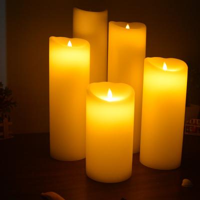 China Flameless the most popular led candle lights with colored lights for home or party use for sale