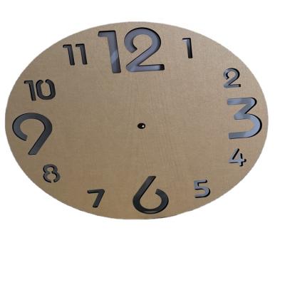 China China Modern Home Decorative Round Bathroom Clock Quartz DIY Forescolor Movement Waterproof Wooden Watch for sale