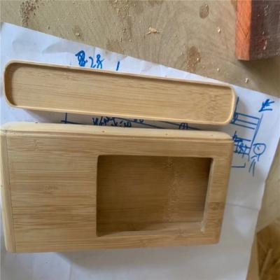 China Antique Rectangle Imitation Wooden Box Wooden Box Hinged Lid Custom Small Wooden Boxes For Crafts for sale