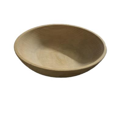 China Wood Can Be Customized Wooden Bowl Manufacturer Natural Carved Ashwood Baby Bowl for sale