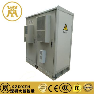 China 3 Compartments Energy Battery Storage Cabinet For Outdoor Power Station with Cooling for sale