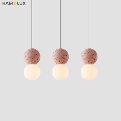 China Insist Nordic Style Bedside Coffee Cafe Modern Danish Nordic Industrial Cement Led Pendant Light for sale