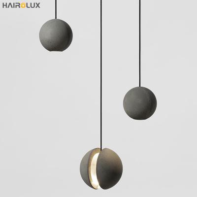 China Italy Design Kitchen Industrial Cement Lamp Hotel Restaurant Hanging Nordic Modern Led Pendant Light for sale