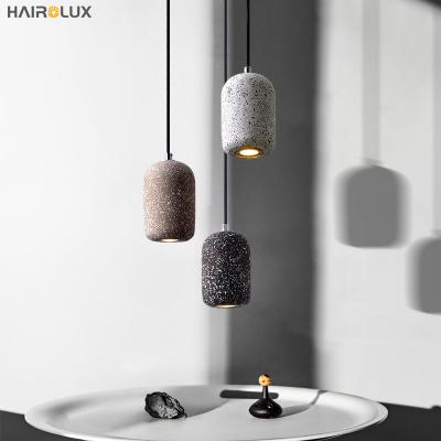 China Fashion Nordic Lamp Industry Europe Restaurant Dining Room Decor Light Concrete Cement Hanging Led Pendant Lights for sale