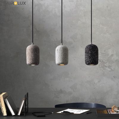 China Contemporary Industry Lamp Restaurant Dining Room Decor Light Modern Simple Cement Hanging Led Spot Pendant Light for sale