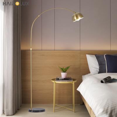 China New type modern marble attractive price corner bedroom reading floor lamp with adjustable base for sale