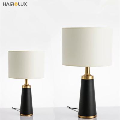 China Contemporary Modern Nordic Decorative Hotel Bedroom Luxury Fabric Desk Table Lamp for sale