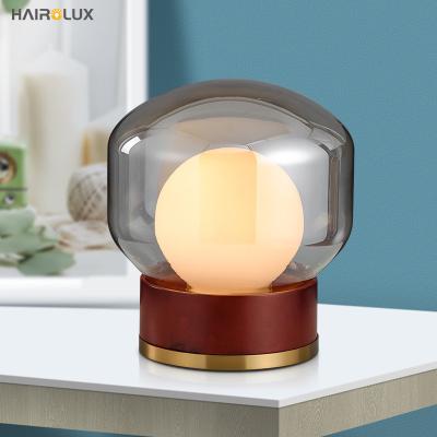 China Nordic modern interior decoration luxury gold hotel restaurant kitchen living room bedside table led lamp for sale