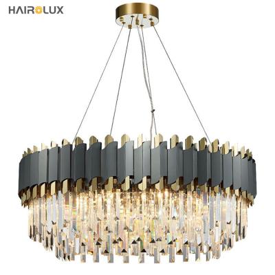 China Designer luxury modern light living room crystal fency restaurant hotel lobby led pendant chandelier for sale