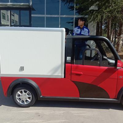 China 2021 4 Wheel 2 Seater Car New EEC Electric Cargo Van 300KGS for sale