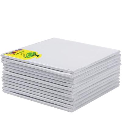 China Inkjet Printing 7 Pack Artist Canvas Panel White Canvas Panel Inch 12*12 Set For Painting Te koop