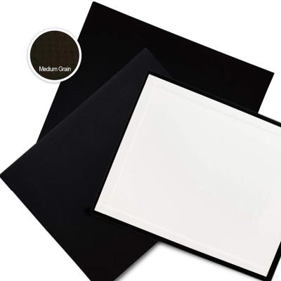 Cina 8 x 10 Inch Black Canvas Non-Toxic 100 Panel Cotton Painting Panel for Art Paint Studio in vendita