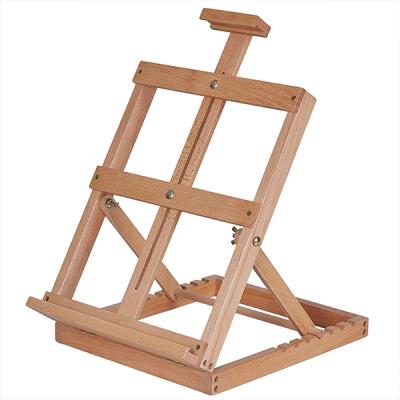 Chine Easel Beech Wooden Duty Studio Adjustable Tabletop H-Frame Wooden Painting Easel à vendre