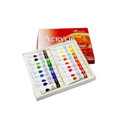 Cina Wholesale Non-Toxic Portable 24color Acrylic Paints With Low Price 12ml/Each in vendita