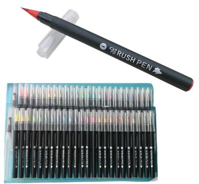 China Inkjet Printing 12/24/36/48 Colors Watercolor Painting Flexible Brush Tips Paint Markers Brush Pen for sale