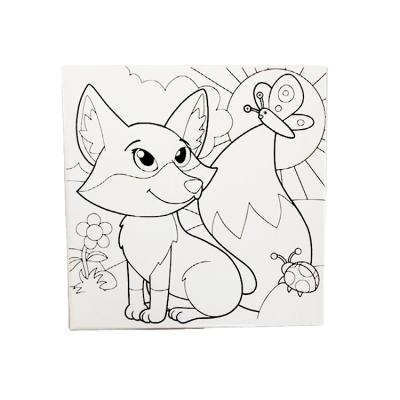 China Non-Toxic DIY Canvas Painting Canvas Board / Panel For Kid Painting for sale