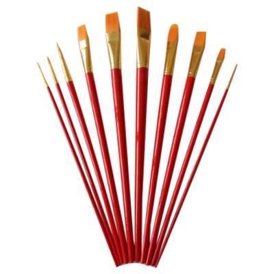 China Factory Made Wool Artist Paint Brushes Paint Brush Set / Customize Sizes for sale