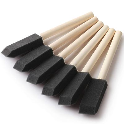 Chine Wooden Foam 120 Packs 1 Inch Foam Paint Brush Supplies Arts And Crafts Brushes à vendre