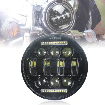 China 65W Aluminum Alloy Motorcycle 5.75inch LED Headlight With DRL For Sportster XL1200 2004-2012, CVO Softail Convertible 2010-2012 for sale