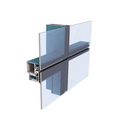 China door & Invisible Window Frames Standard Aluminum Curtain Wall for sale