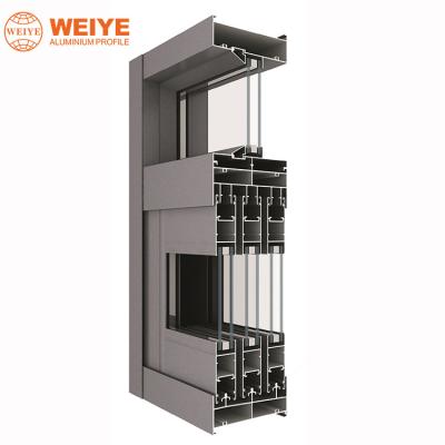 China door & Window Aluminum Alloy Profile Glass Door And Window Frame Profile for sale