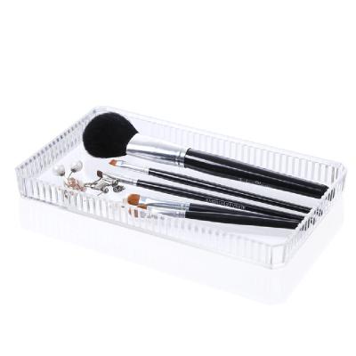 China Viable Home Decor Perfume Organizer Clear Makeup Brush Storage Tray for Makeup for sale