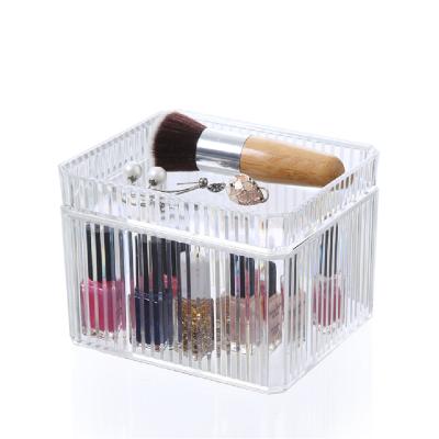 China Viable Hot Selling Clear Makeup Organizer Storage Box Cosmetic Display Make Up Organizer for sale