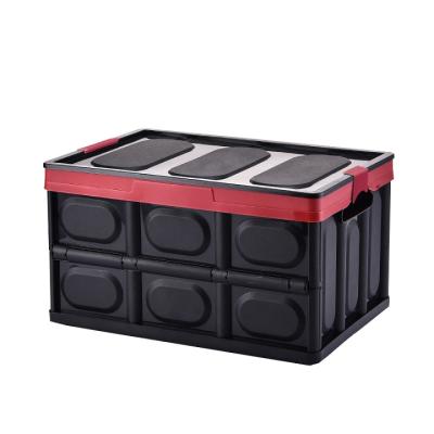 China Viable factory direct sales of high quality and durable plastic folding box with lid storage box for sale