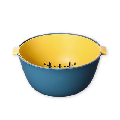 China Viable Kitchen Fruit and Vegetable Wash Bowl Drain Basket and Pan Bowl Storage Sink for sale