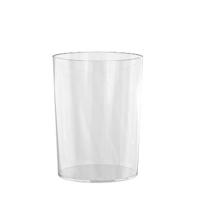 China Without Latest Design 12l PET Lid Trash Can 40 Gallon Waste Bin Office Living Room Transparent Trash Can for sale