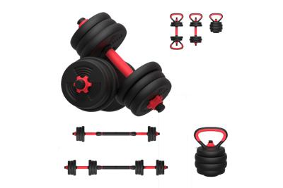 中国 1つの調節可能なダンベルのバーベルKettlebellに付きセメント6つは多機能を置いた 販売のため