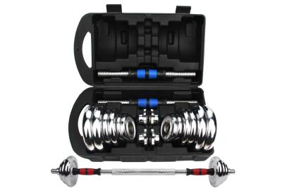 China Barbell ajustable de la pintura del levantamiento de pesas 20kg Chrome fijado con la caja plástica en venta