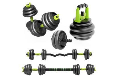 China Gym Adjustable 20kgs Dumbbell Barbell Sets Fitness Equipment Cement zu verkaufen