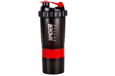 China Großhandels- kundenspezifische Plastik-Shaker Cups Sport Gym Shaker Flasche 500ml zu verkaufen