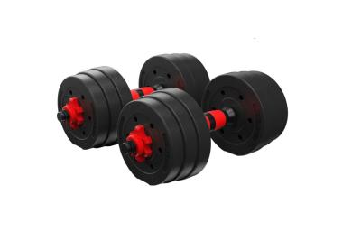 China Gym 30kg 40kg 45 Kg Cement Dumbbell Set Oem Logo en venta