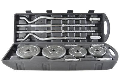 中国 Adjustable OEM Dumbbell Barbells Sets Free Changed Weight Black Painting With Boxes 販売のため