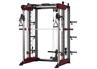 China Multi Functional Home Power Rack Gym Equipment Pull Up Bar Smith Machine Squat Rack for sale