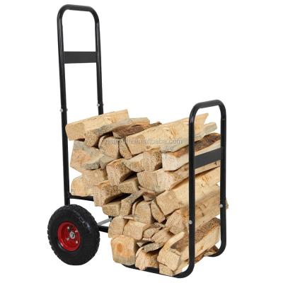 China Fireplace 150LBS wood firewood log cart/rack log carrier/log cart for sale