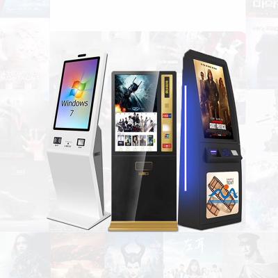 China Fast Food Restaurant Self-service ticket Check Automatic Kiosk Terminal Machine Cinema Ticket Payment Kiosk for sale