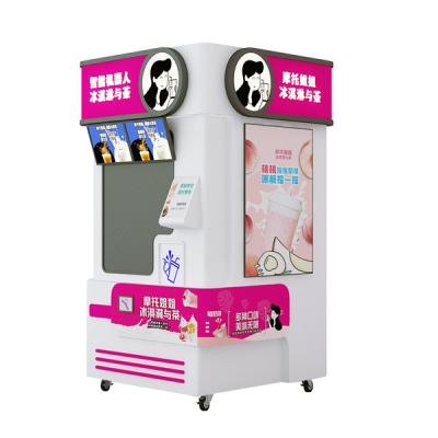 China Hotel Subway Station Shopping Mall Commercial Building Super Market New Arrival 15 inch Touch Screen Coffee Ice Cream Juice three in one Automatic Vending Machine for sale