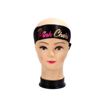 China Satin Logo Satin Scarf Head Band made to order, frontal headbands, hair extensions silk wrap band for sale