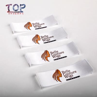 China Custom Hair Wig Label Clothes Logo Washable Printed Hair Extension Labels for sale