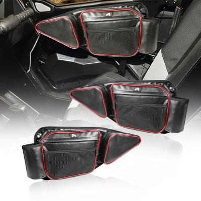 China Sports Set 2 PU Front Door Car Side Door Storage Waterproof Material Bag With Knee Pad for sale